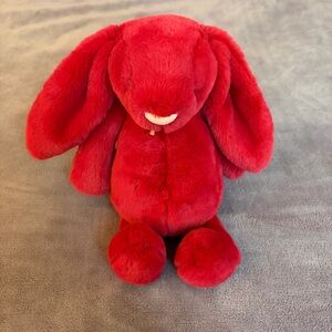 Jellycat Bashful Luxe Bunny Scarlett Red Plush